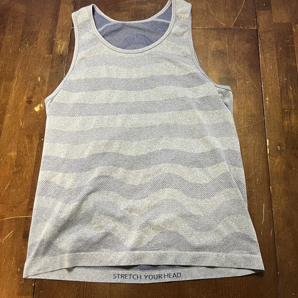 Lululemon Women's Blue Tank Top Small Stretch Your Head Activewear